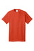 Port & Company PC54/PC54T Mens Core Short Sleeve Crewneck T-Shirt Orange Flat Front