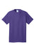 Port & Company PC54/PC54T Mens Core Short Sleeve Crewneck T-Shirt Purple Flat Front