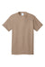 Port & Company PC54/PC54T Mens Core Short Sleeve Crewneck T-Shirt Sand Flat Front