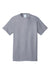 Port & Company PC54/PC54T Mens Core Short Sleeve Crewneck T-Shirt Silver Grey Flat Front