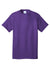 Port & Company PC54/PC54T Mens Core Short Sleeve Crewneck T-Shirt Team Purple Flat Front