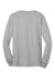 Port & Company PC55LS/PC55LST Mens Core Long Sleeve Crewneck T-Shirt Ash Grey Flat Back