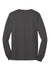 Port & Company PC55LS/PC55LST Mens Core Long Sleeve Crewneck T-Shirt Charcoal Grey Flat Back