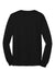 Port & Company PC55LS/PC55LST Mens Core Long Sleeve Crewneck T-Shirt Jet Black Flat Back