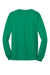 Port & Company PC55LS/PC55LST Mens Core Long Sleeve Crewneck T-Shirt Kelly Green Flat Back