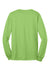 Port & Company PC55LS/PC55LST Mens Core Long Sleeve Crewneck T-Shirt Lime Green Flat Back