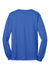 Port & Company PC55LS/PC55LST Mens Core Long Sleeve Crewneck T-Shirt Royal Blue Flat Back