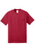 Port & Company PC55P/PC55PT Mens Core Short Sleeve Crewneck T-Shirt w/ Pocket Red Flat Front