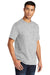 Port & Company PC55P/PC55PT Mens Core Short Sleeve Crewneck T-Shirt w/ Pocket Ash Grey Model 3q