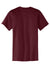 Port & Company PC55P/PC55PT Mens Core Short Sleeve Crewneck T-Shirt w/ Pocket Athletic Maroon Flat Back