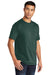 Port & Company PC55P/PC55PT Mens Core Short Sleeve Crewneck T-Shirt w/ Pocket Dark Green Model 3q