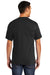 Port & Company PC55P/PC55PT Mens Core Short Sleeve Crewneck T-Shirt w/ Pocket Jet Black Model Back