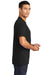 Port & Company PC55P/PC55PT Mens Core Short Sleeve Crewneck T-Shirt w/ Pocket Jet Black Model Side