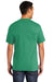 Port & Company PC55P/PC55PT Mens Core Short Sleeve Crewneck T-Shirt w/ Pocket Kelly Green Model Back