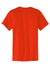 Port & Company PC55P/PC55PT Mens Core Short Sleeve Crewneck T-Shirt w/ Pocket Orange Flat Back