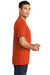 Port & Company PC55P/PC55PT Mens Core Short Sleeve Crewneck T-Shirt w/ Pocket Orange Model Side