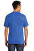 Port & Company PC55P/PC55PT Mens Core Short Sleeve Crewneck T-Shirt w/ Pocket Royal Blue Model Back