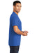 Port & Company PC55P/PC55PT Mens Core Short Sleeve Crewneck T-Shirt w/ Pocket Royal Blue Model Side