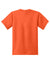 Port & Company PC55Y Youth Core Short Sleeve Crewneck T-Shirt Safety Orange Flat Back