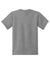 Port & Company PC55Y Youth Core Short Sleeve Crewneck T-Shirt Heather Grey Flat Back