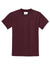 Port & Company PC55Y Youth Core Short Sleeve Crewneck T-Shirt Athletic Maroon Flat Front