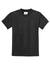 Port & Company PC55Y Youth Core Short Sleeve Crewneck T-Shirt Jet Black Flat Front