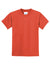 Port & Company PC55Y Youth Core Short Sleeve Crewneck T-Shirt Orange Flat Front