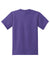 Port & Company PC55Y Youth Core Short Sleeve Crewneck T-Shirt Purple Flat Back