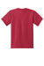 Port & Company PC55Y Youth Core Short Sleeve Crewneck T-Shirt Red Flat Back