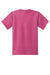 Port & Company PC55Y Youth Core Short Sleeve Crewneck T-Shirt Sangria Pink Flat Back