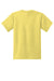 Port & Company PC55Y Youth Core Short Sleeve Crewneck T-Shirt Yellow Flat Back