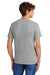 Port & Company PC55/PC55T Mens Core Short Sleeve Crewneck T-Shirt Heather Grey Model Back