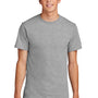 Port & Company Mens Core Short Sleeve Crewneck T-Shirt - Heather Grey