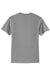 Port & Company PC55/PC55T Mens Core Short Sleeve Crewneck T-Shirt Heather Grey Flat Back