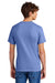 Port & Company PC55/PC55T Mens Core Short Sleeve Crewneck T-Shirt Carolina Blue Model Back