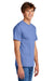 Port & Company PC55/PC55T Mens Core Short Sleeve Crewneck T-Shirt Carolina Blue Model Side