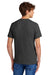 Port & Company PC55/PC55T Mens Core Short Sleeve Crewneck T-Shirt Heather Dark Grey Model Back