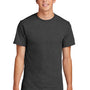 Port & Company Mens Core Short Sleeve Crewneck T-Shirt - Heather Dark Grey