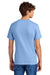 Port & Company PC55/PC55T Mens Core Short Sleeve Crewneck T-Shirt Light Blue Model Back