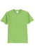 Port & Company PC55/PC55T Mens Core Short Sleeve Crewneck T-Shirt Lime Green Flat Front