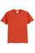 Port & Company PC55/PC55T Mens Core Short Sleeve Crewneck T-Shirt Orange Flat Front