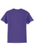 Port & Company PC55/PC55T Mens Core Short Sleeve Crewneck T-Shirt Purple Flat Back