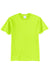 Port & Company PC55/PC55T Mens Core Short Sleeve Crewneck T-Shirt Safety Green Flat Front