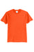 Port & Company PC55/PC55T Mens Core Short Sleeve Crewneck T-Shirt Safety Orange Flat Front