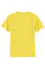 Port & Company PC55/PC55T Mens Core Short Sleeve Crewneck T-Shirt Yellow Flat Back