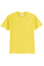 Port & Company PC55/PC55T Mens Core Short Sleeve Crewneck T-Shirt Yellow Flat Front