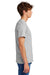 Port & Company PC55/PC55T Mens Core Short Sleeve Crewneck T-Shirt Ash Grey Model Side