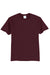 Port & Company PC55/PC55T Mens Core Short Sleeve Crewneck T-Shirt Athletic Maroon Flat Front