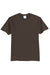 Port & Company PC55/PC55T Mens Core Short Sleeve Crewneck T-Shirt Brown Flat Front