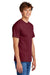 Port & Company PC55/PC55T Mens Core Short Sleeve Crewneck T-Shirt Cardinal Red Model Side